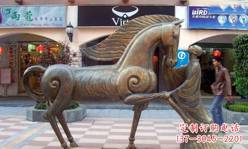 湖南伯乐和千里马铜雕