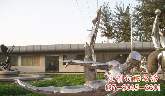 湖南不锈钢鞍马运动人物雕塑