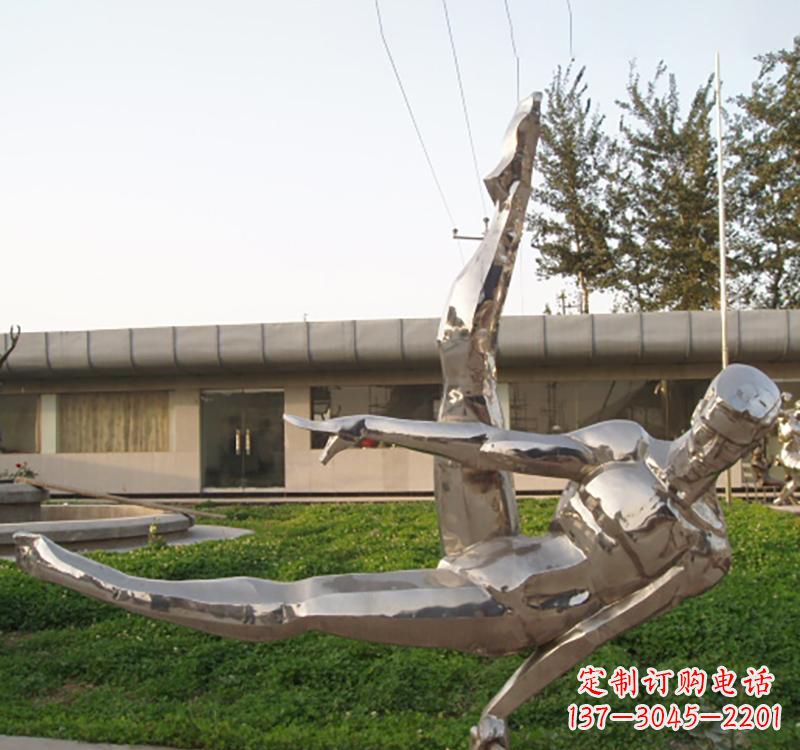 湖南不锈钢鞍马运动人物雕塑2
