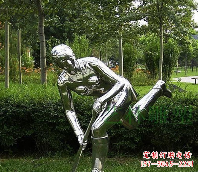 湖南不锈钢保龄球人物雕塑