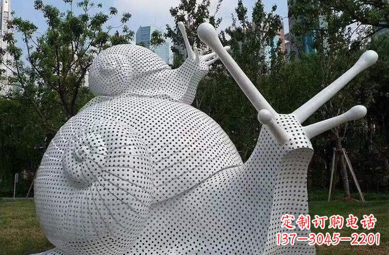 湖南不锈钢编织抽象蜗牛雕塑