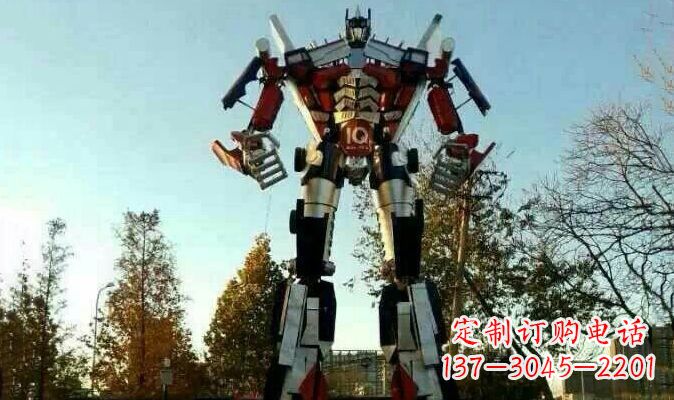 湖南不锈钢变形金刚卡通雕塑