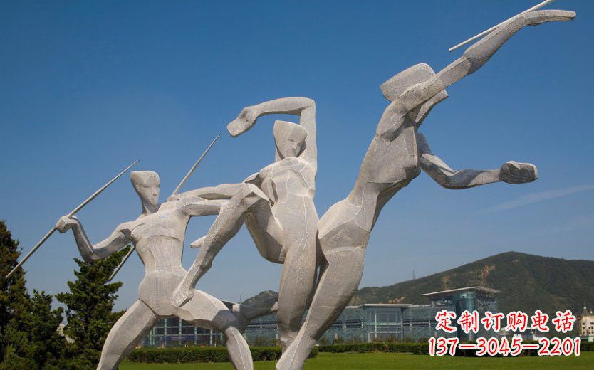 湖南不锈钢标枪运动雕塑