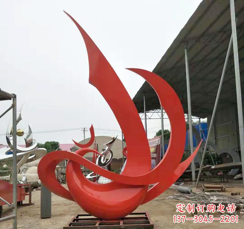 湖南不锈钢彩色凤凰雕塑2