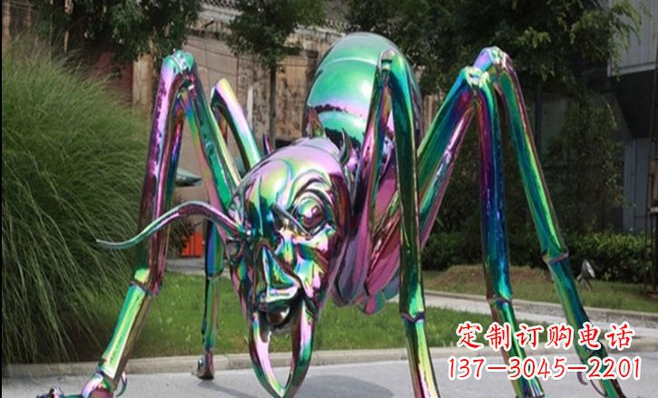 湖南不锈钢彩色蚂蚁公园景观雕塑