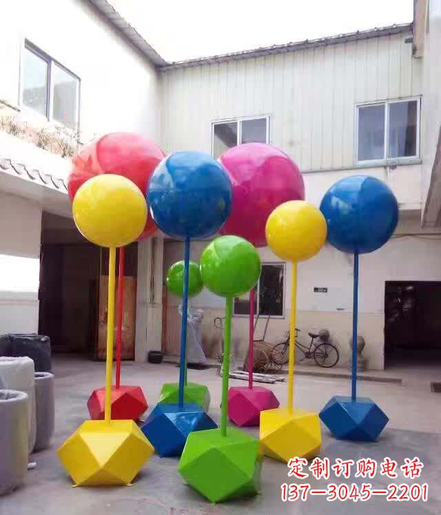 湖南不锈钢彩色气球雕塑