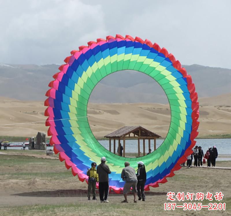 湖南不锈钢彩色圆环雕塑
