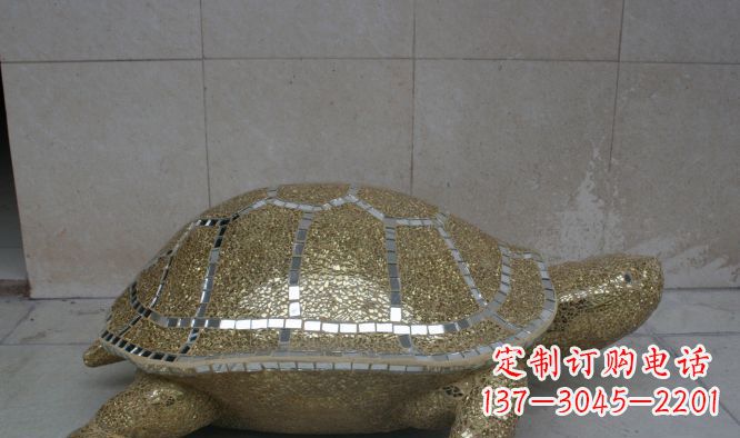 湖南不锈钢彩银乌龟公园景观雕塑
