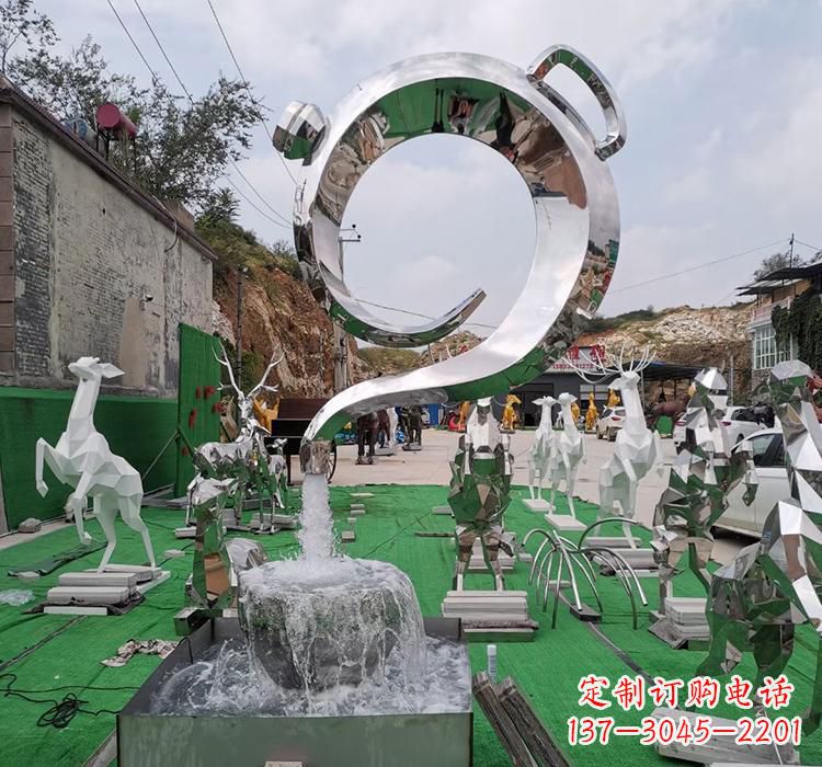 湖南不锈钢茶壶雕塑