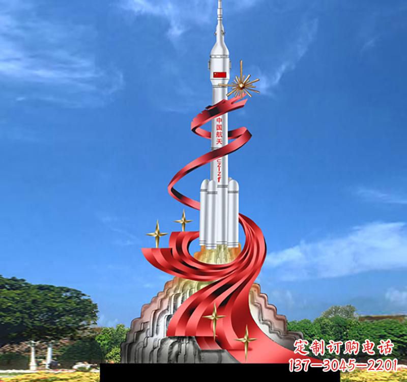 湖南不锈钢嫦娥飞天标识雕塑