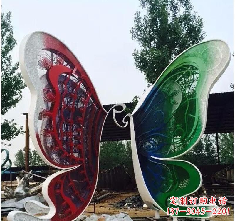 湖南不锈钢城市彩色蝴蝶雕塑