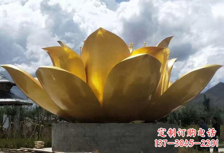 湖南不锈钢城市大型莲花雕塑