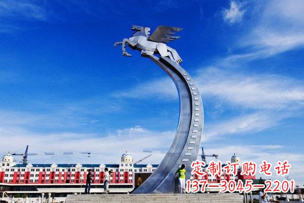 湖南不锈钢城市飞马设计图雕塑