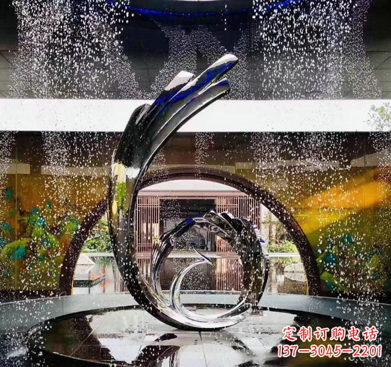 湖南不锈钢城市景观喷泉雕塑