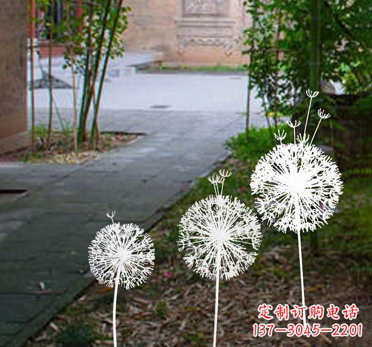 湖南不锈钢城市镂空蒲公英雕塑