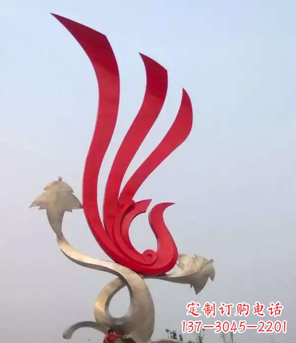 湖南不锈钢城市铁艺凤凰雕塑