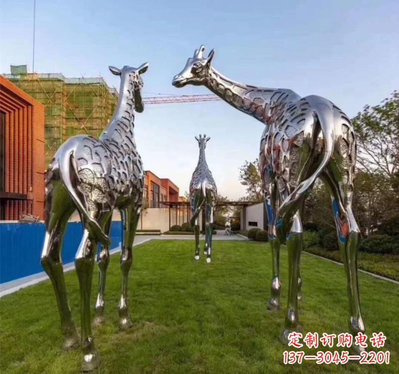 湖南不锈钢城市园林动物雕塑