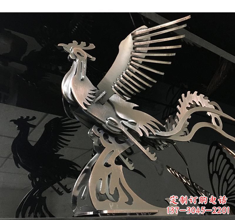 湖南不锈钢齿轮凤凰雕塑