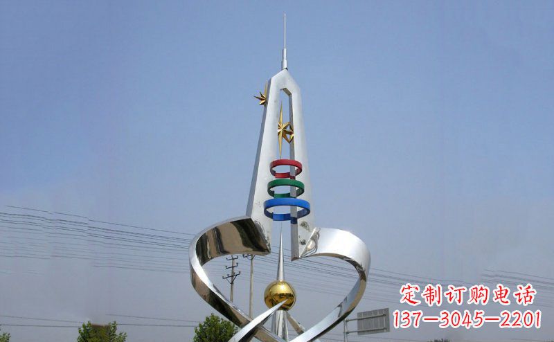 湖南不锈钢抽象避雷针雕塑