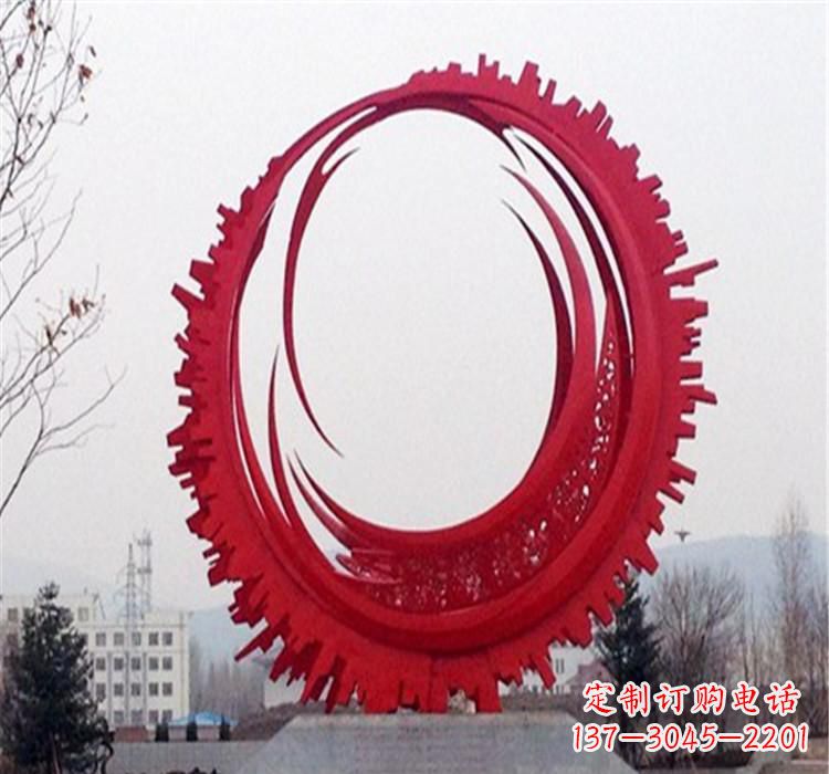 湖南不锈钢抽象齿轮雕塑
