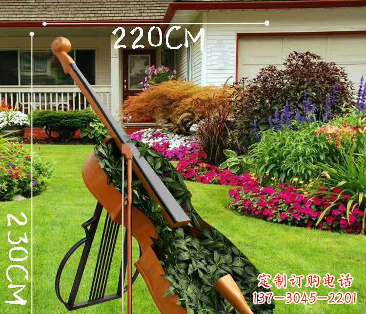 湖南不锈钢抽象大提琴雕塑1