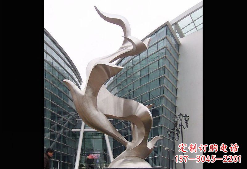 湖南不锈钢抽象大雁雕塑
