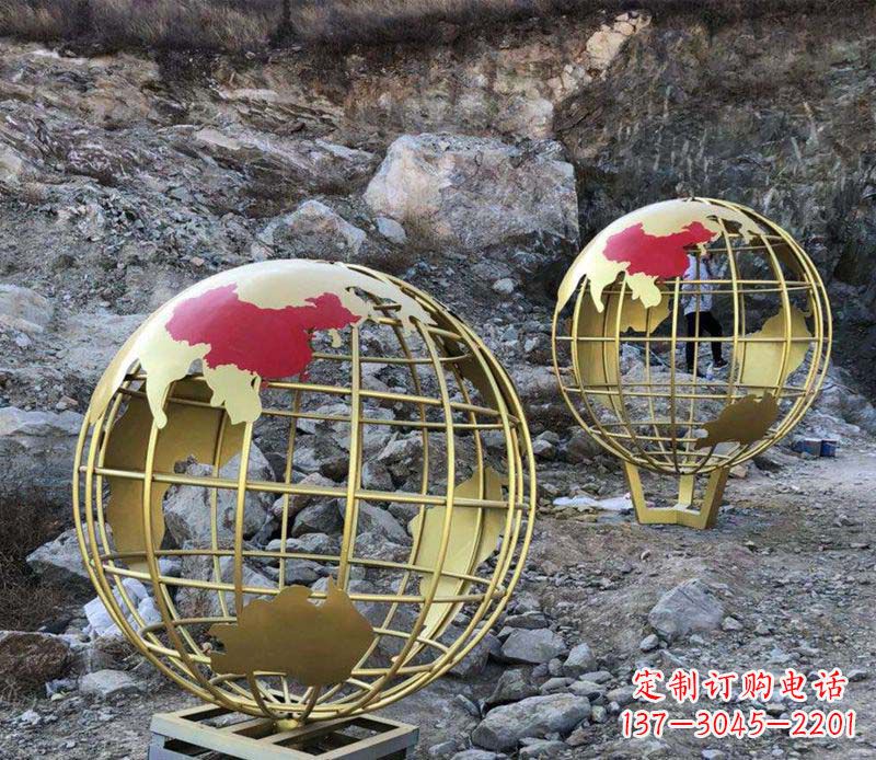 湖南不锈钢抽象地球雕塑