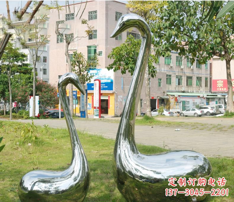 湖南不锈钢抽象动物雕塑2