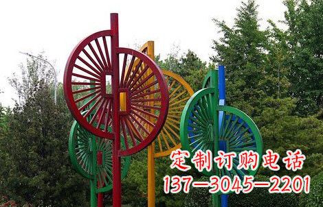 湖南不锈钢抽象风车雕塑