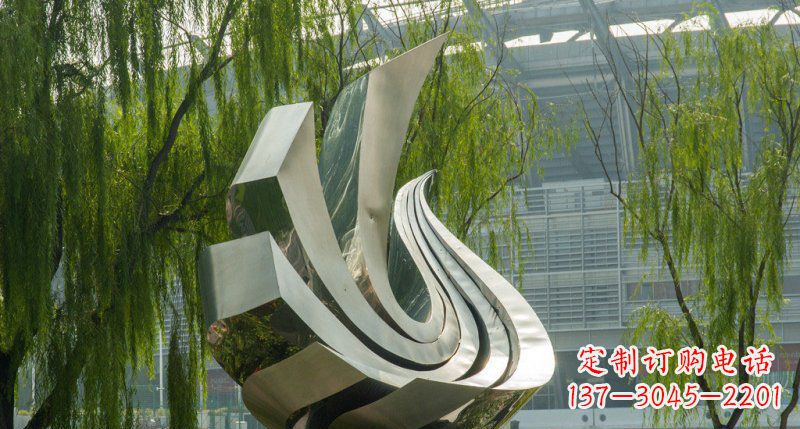 湖南不锈钢抽象凤凰公园雕塑