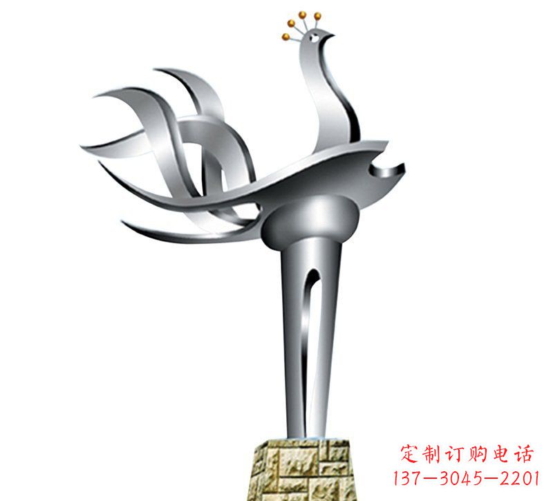 湖南不锈钢抽象凤凰设计图