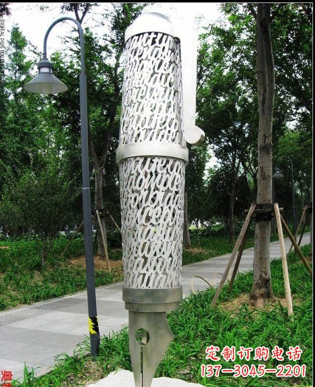 湖南不锈钢抽象钢笔雕塑222