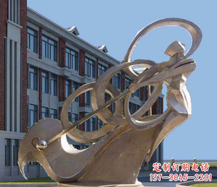 湖南不锈钢抽象高尔夫球人物雕塑