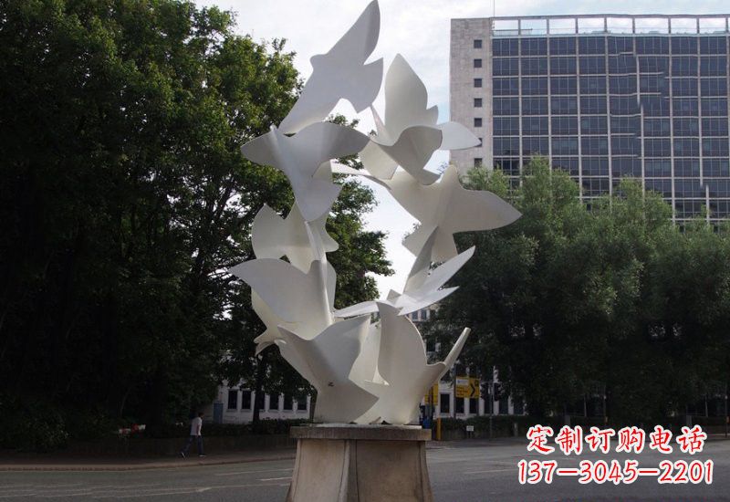 湖南不锈钢抽象和平鸽雕塑