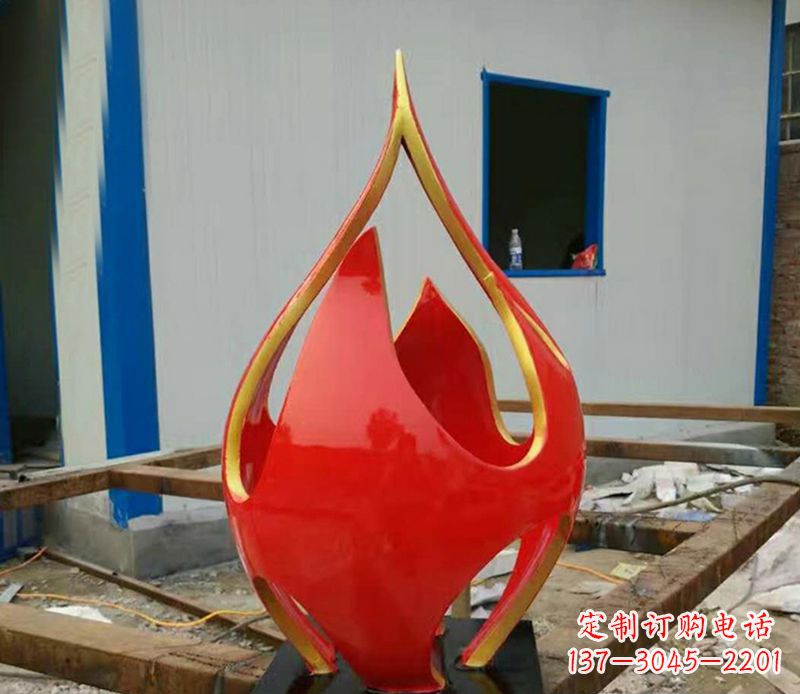 湖南不锈钢抽象火龙果广场雕塑