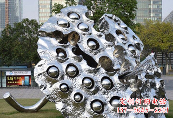 湖南不锈钢抽象莲蓬雕塑