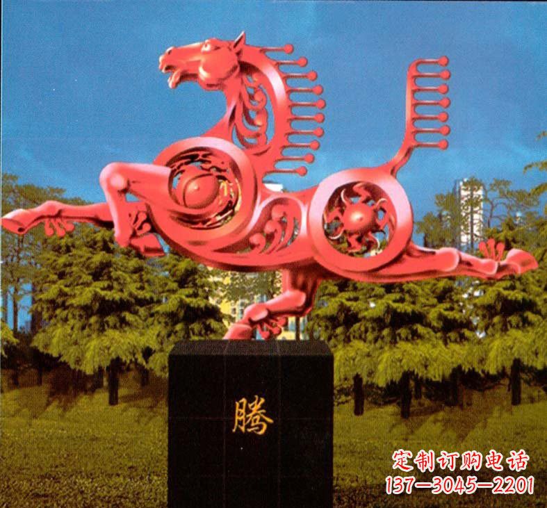 湖南不锈钢抽象马雕塑设计图