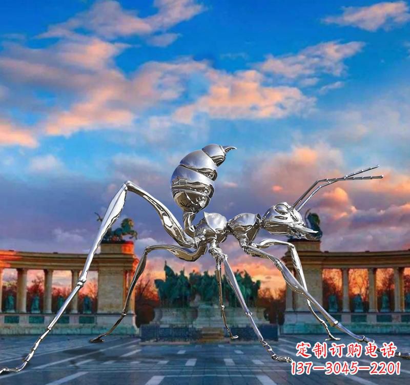湖南不锈钢抽象蚂蚁雕塑