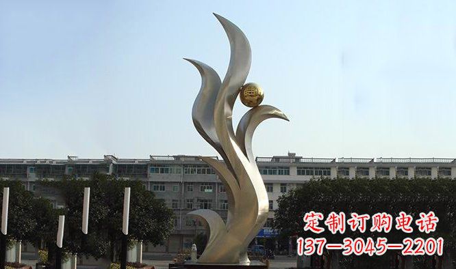 湖南不锈钢抽象鸟类凤凰雕塑