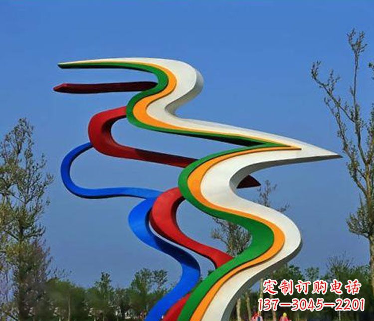 湖南不锈钢抽象喷绘飘带
