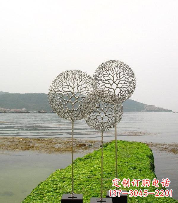 湖南不锈钢抽象蒲公英雕塑