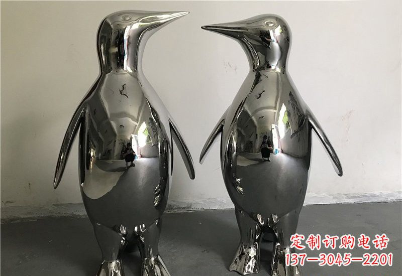 湖南不锈钢抽象企鹅雕塑