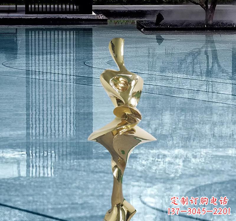 湖南不锈钢抽象人体雕塑