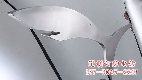 湖南不锈钢抽象鲨鱼动物雕塑