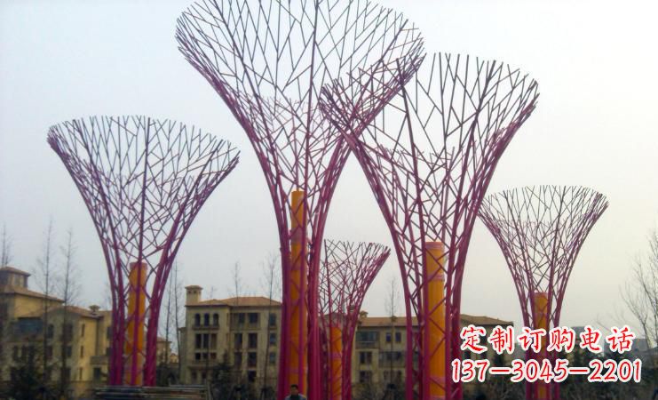 湖南不锈钢抽象树枝城市景观雕塑