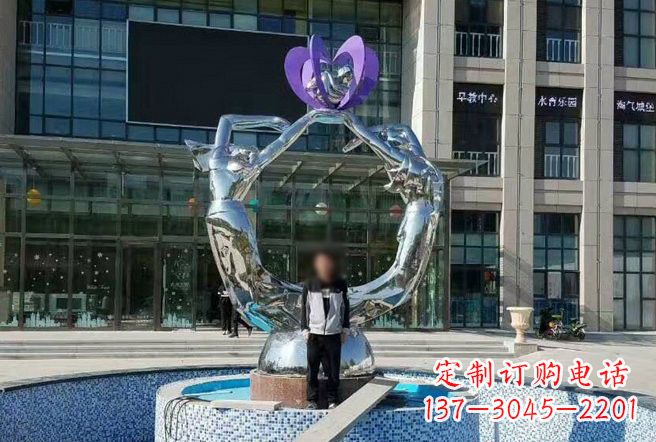 湖南不锈钢抽象跳舞的女孩雕塑