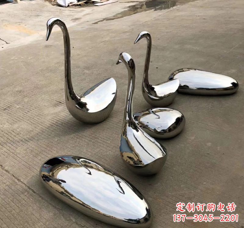 湖南不锈钢抽象仙鹤雕塑
