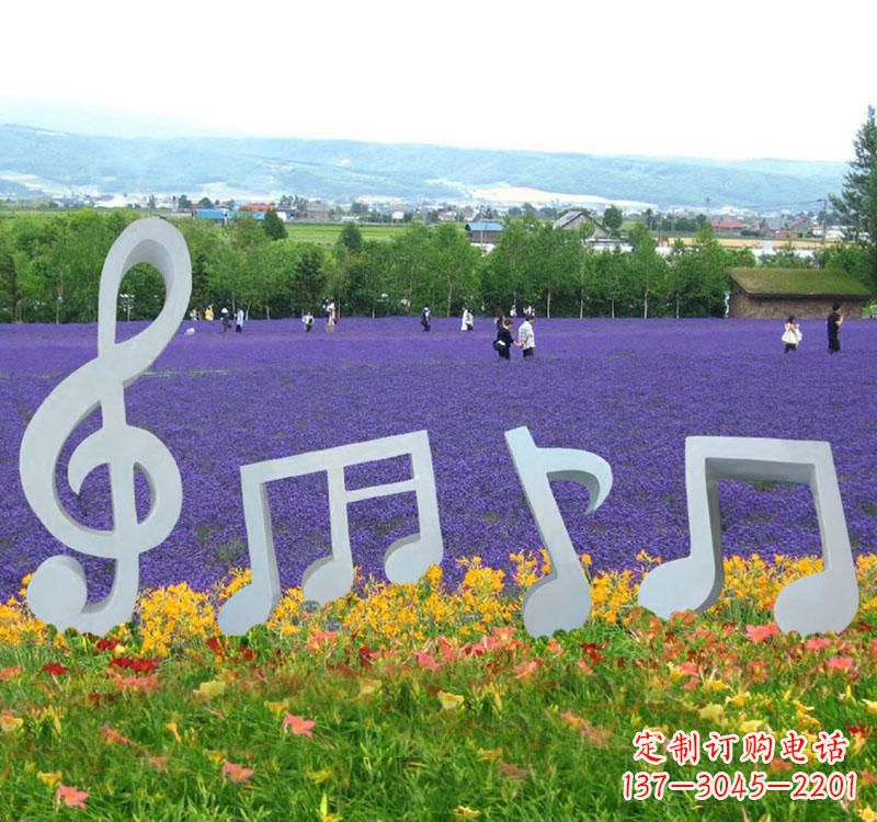 湖南不锈钢抽象音符雕塑