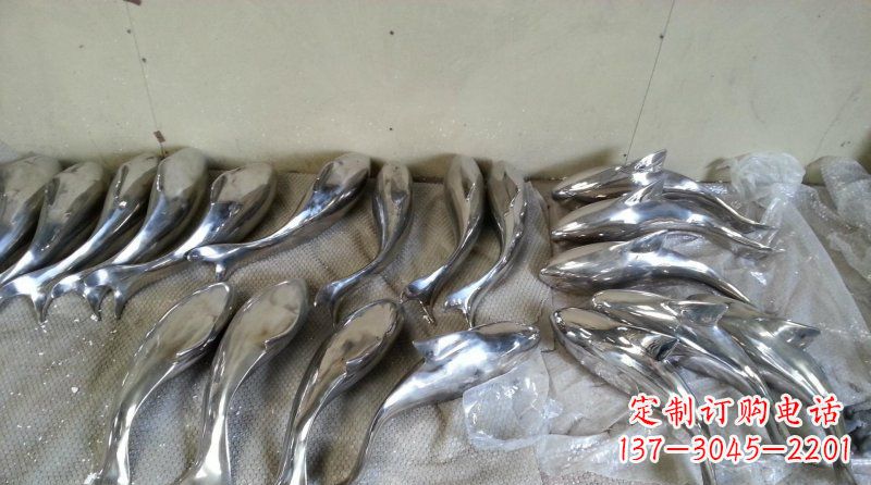 湖南不锈钢抽象鱼动物雕塑