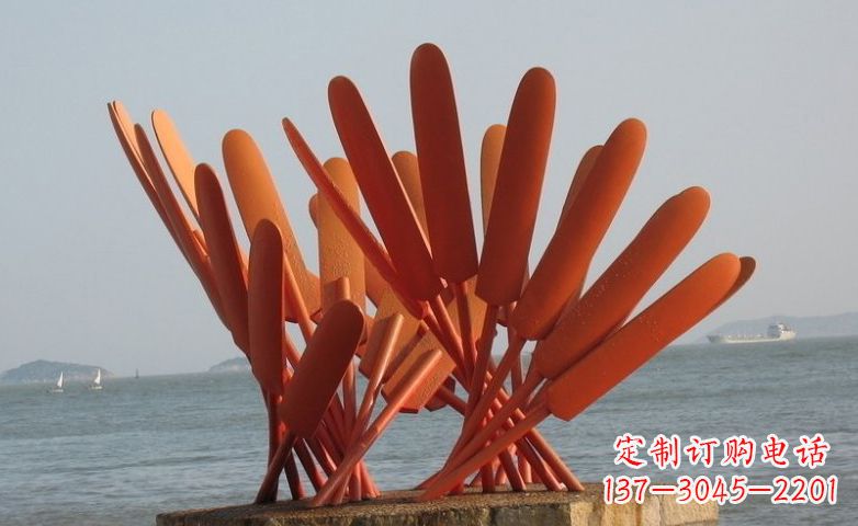 湖南不锈钢船桨海边景观雕塑